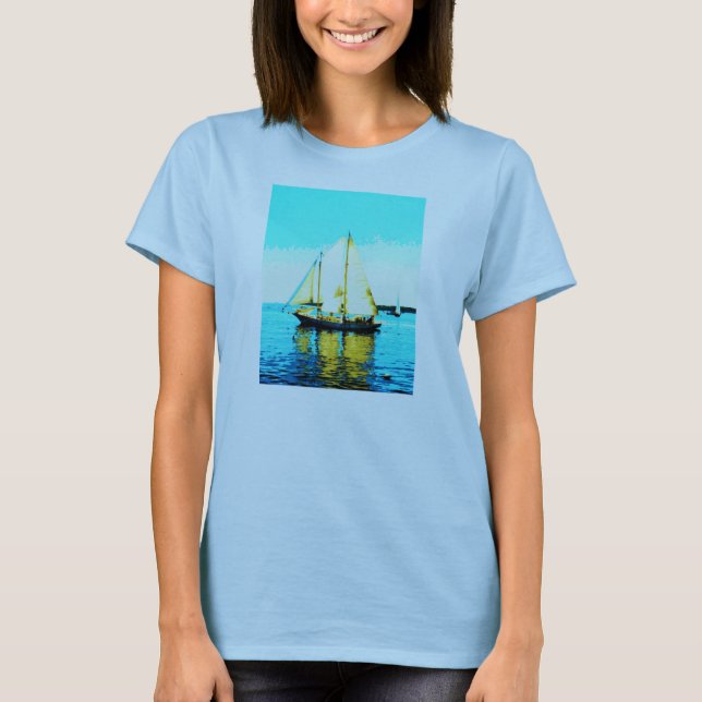 camiseta de la escuela de vela (Anverso)