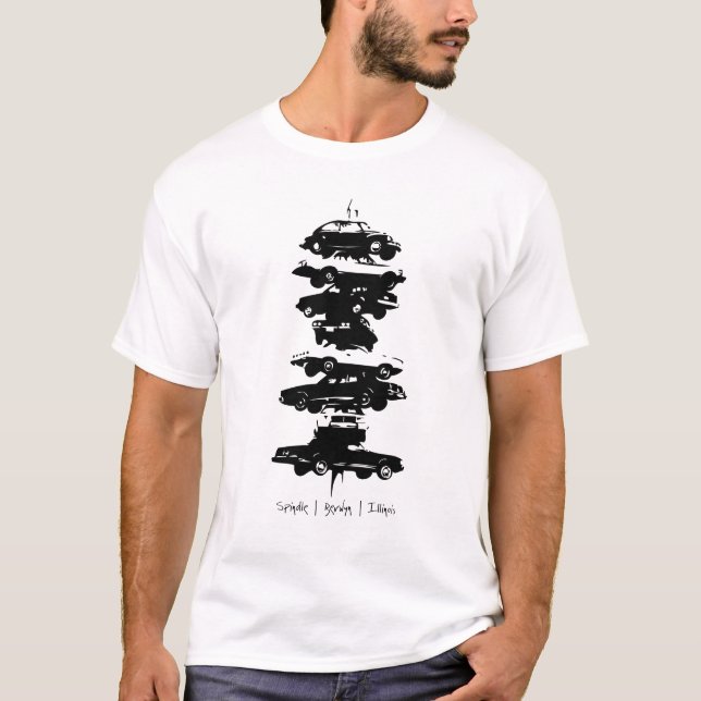 Camiseta de la escultura del coche de Berwyn (Anverso)