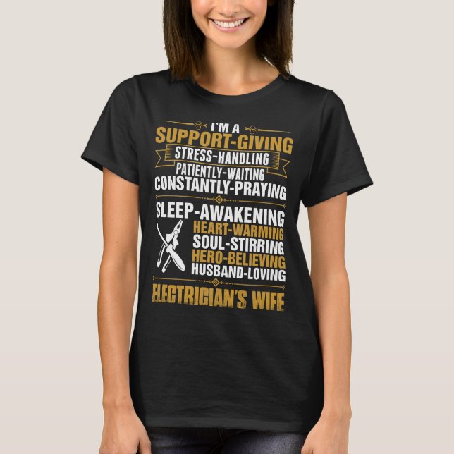Camiseta de la esposa de los electricistas (Anverso)
