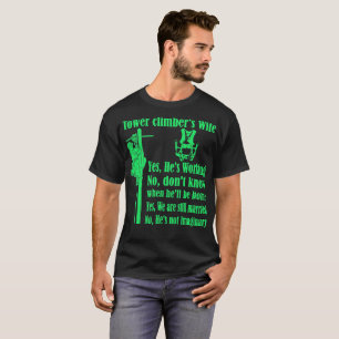 Camiseta de la esposa de los escaladores de la