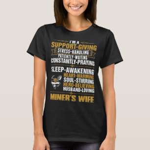 Camiseta de la esposa de los mineros