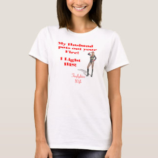 Camiseta de la esposa del bombero