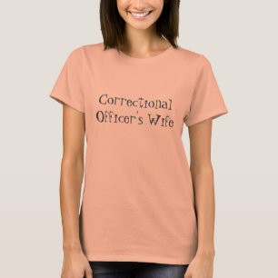 Camiseta de la esposa del oficial correccional
