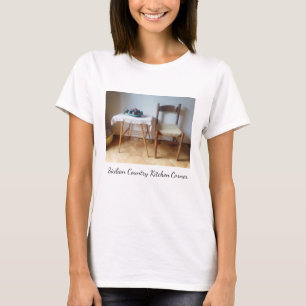 Camiseta de la esquina de la cocina campestre sici
