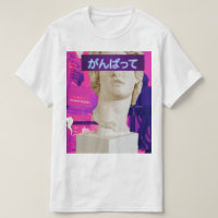 Camiseta de la estatua de kawai japonesa de vaporw