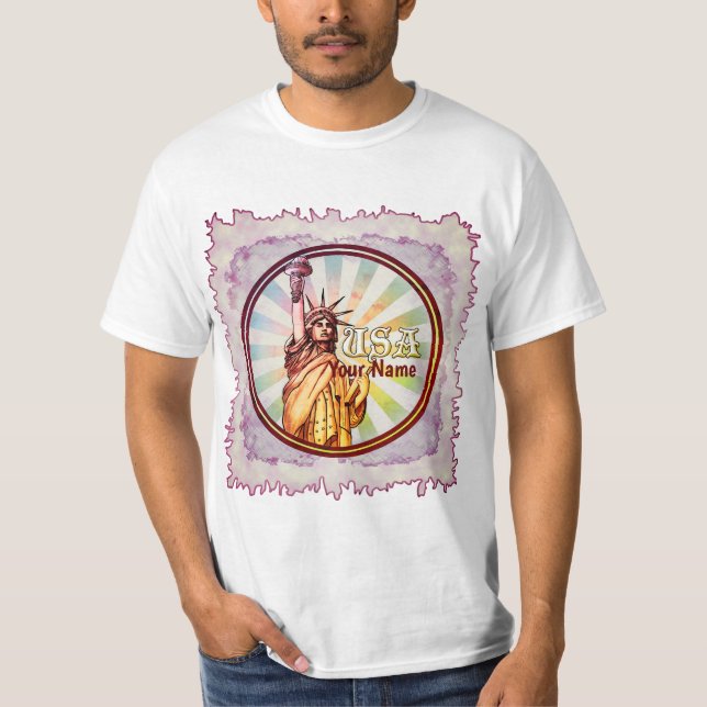 Camiseta de la Estatua Roja de la Libertad (Anverso)
