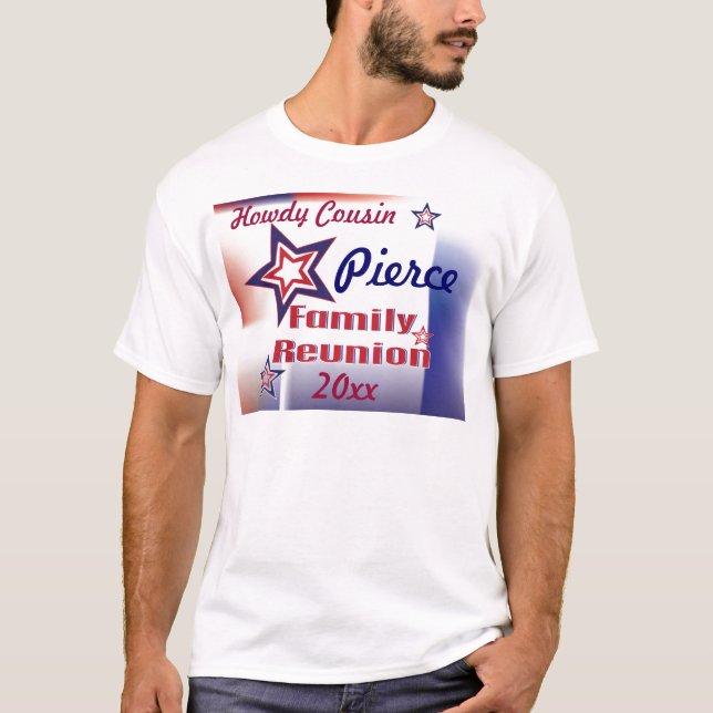 Camiseta De la estrella blanca de la reunión de familia (Anverso)