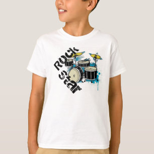 camiseta de la estrella del rock