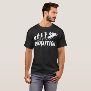 Camiseta de la evolución de Snowmobiler