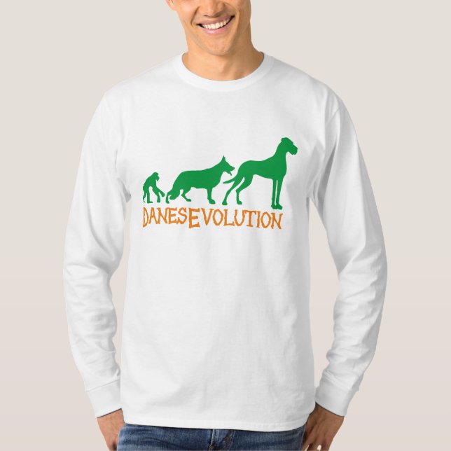 Camiseta de la evolución del Gran Danés (Anverso)