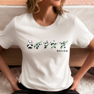 Camiseta de la evolución del panda adorable – Etap