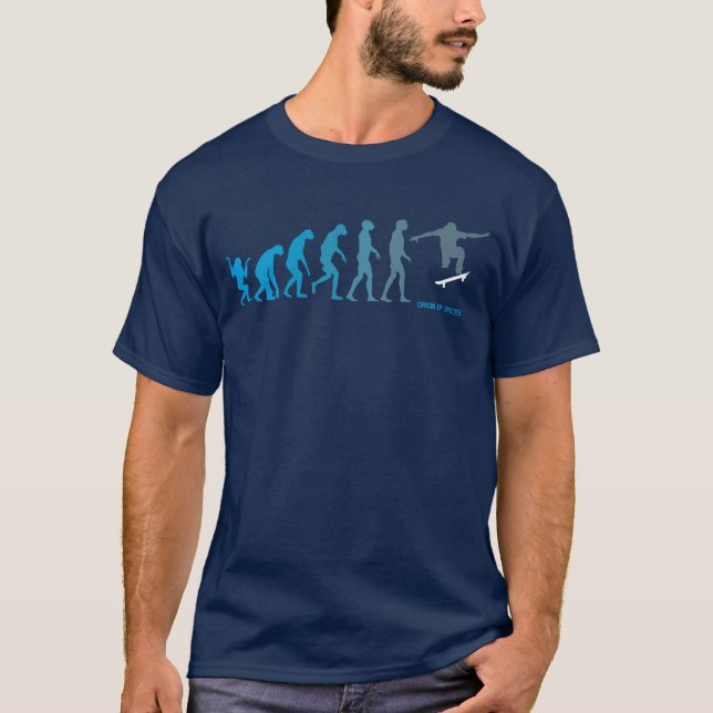 Camiseta de la evolución del patín (Anverso)