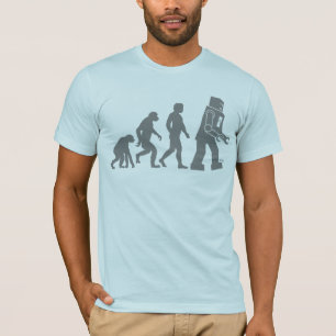 Camiseta de la evolución del robot