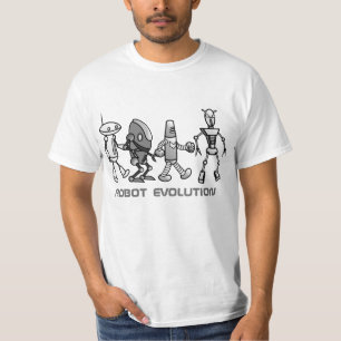 camiseta de la evolución del robot mono