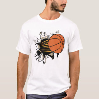 Camiseta de la explosión del baloncesto