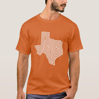 Camiseta de la explosión del blanco de Tejas