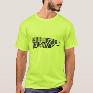 Camiseta de la explosión del negro de Puerto Rico