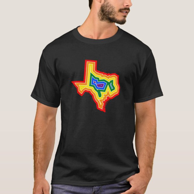 Camiseta de la explosión del orgullo de Tejas (Anverso)