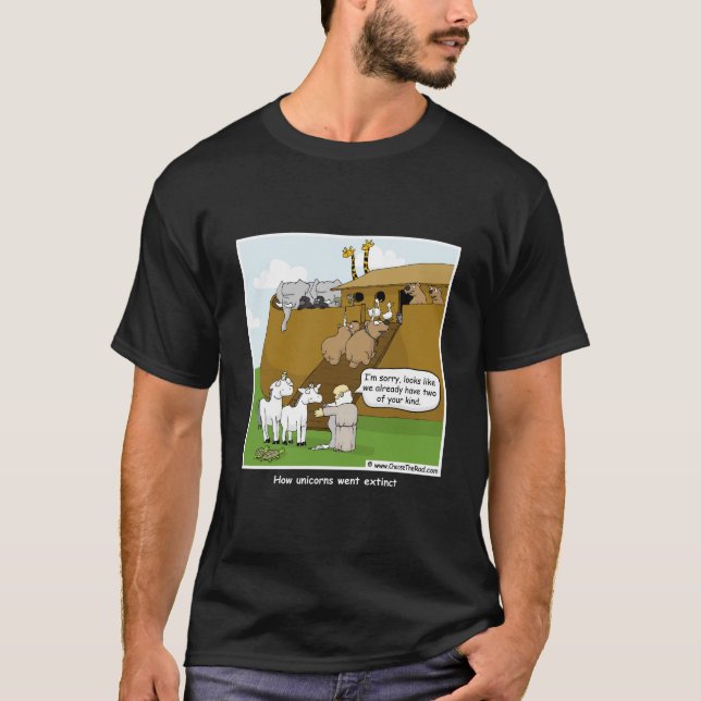 Camiseta de la extinción del unicornio (Anverso)