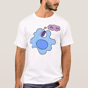 Camiseta de la fagocitosis de las bacterias