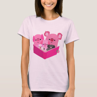 Camiseta De La Familia De Cerdos De Personalizado
