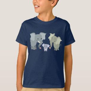 Camiseta de la familia de elefantes Personalizados