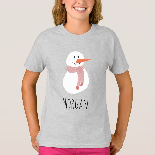 Camiseta de la familia de invierno moderna de los  (Anverso)