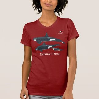 Camiseta de la familia de la orca con nombre