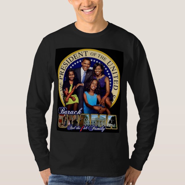 Camiseta de la familia de presidente Barack Obama (Anverso)
