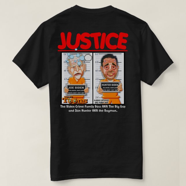 Camiseta DE LA FAMILIA DEL DELITO BIDEN JOE & HUNT (Reverso del diseño)