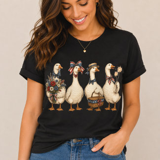 Camiseta de la familia del ganso patriótico | Fa A
