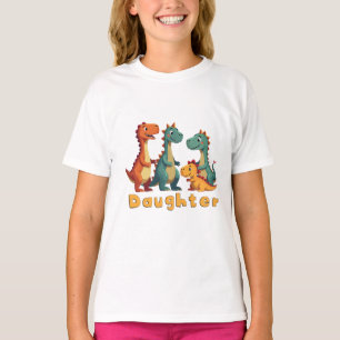 Camiseta de la familia Dinosaur (hija)