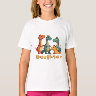Camiseta de la familia Dinosaur (hija)
