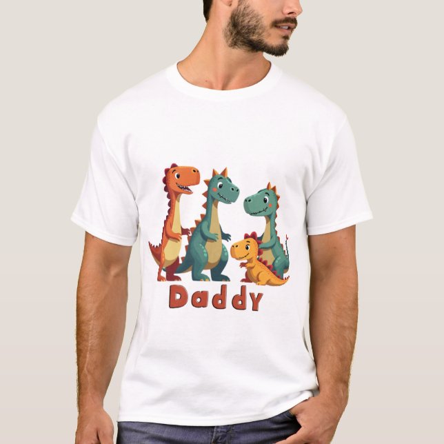 Camiseta de la familia Dinosaur (papá) (Anverso)