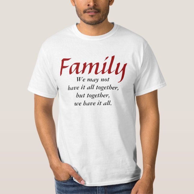 Camiseta de la familia junto (Anverso)