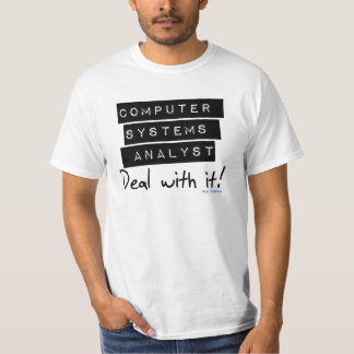 Camiseta de la fan del analista de los sistemas