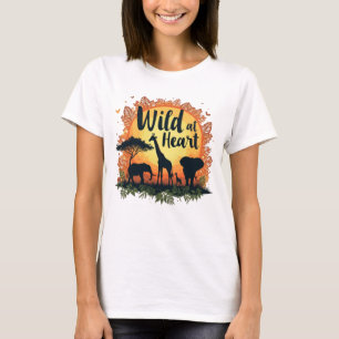 Camiseta de la fauna africana