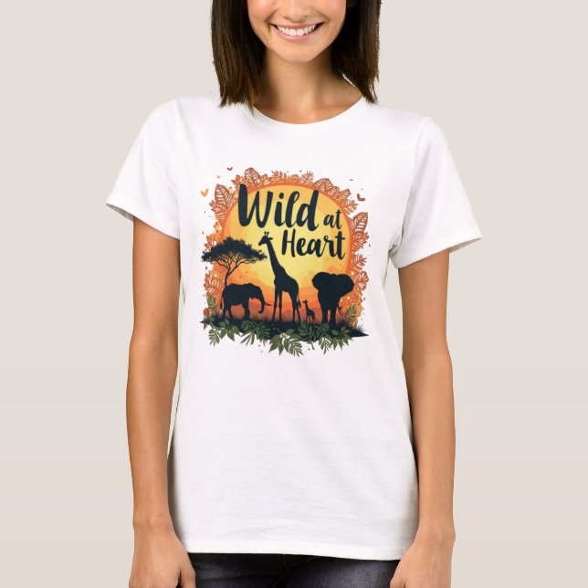 Camiseta de la fauna africana (Anverso)
