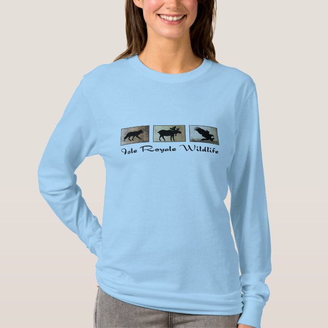 Camiseta de la fauna de Royale de la isla (Anverso)