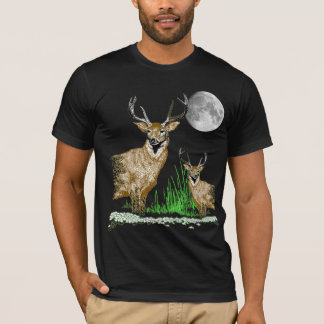 Camiseta de la fauna del arte de los ciervos