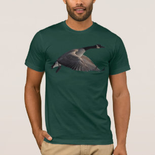 Camiseta de la fauna del ganso de Canadá del vuelo