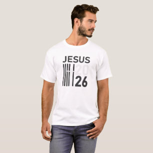 Camiseta de la fe cristiana Jesús 2026 – Tipografí