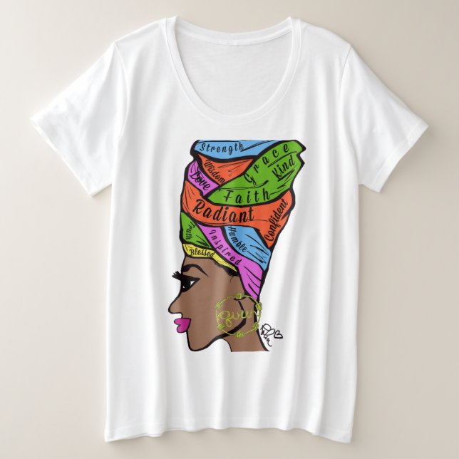 Camiseta de la fe de la reina (Anverso del diseño)