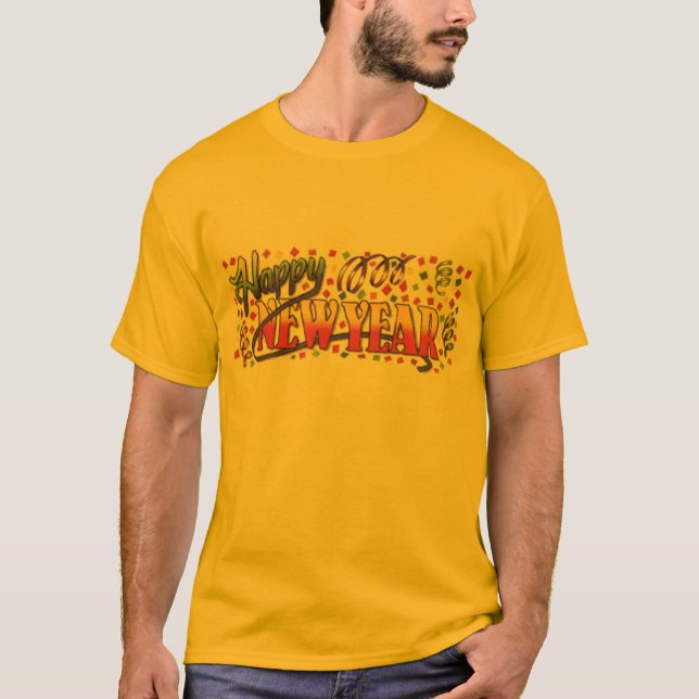 Camiseta de la Feliz Año Nuevo (Anverso)