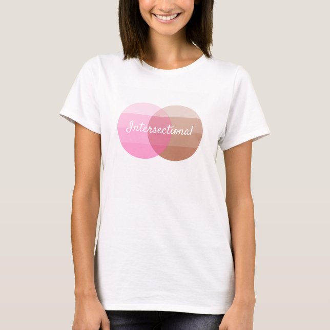 Camiseta de la feminista de Intersectional (Anverso)