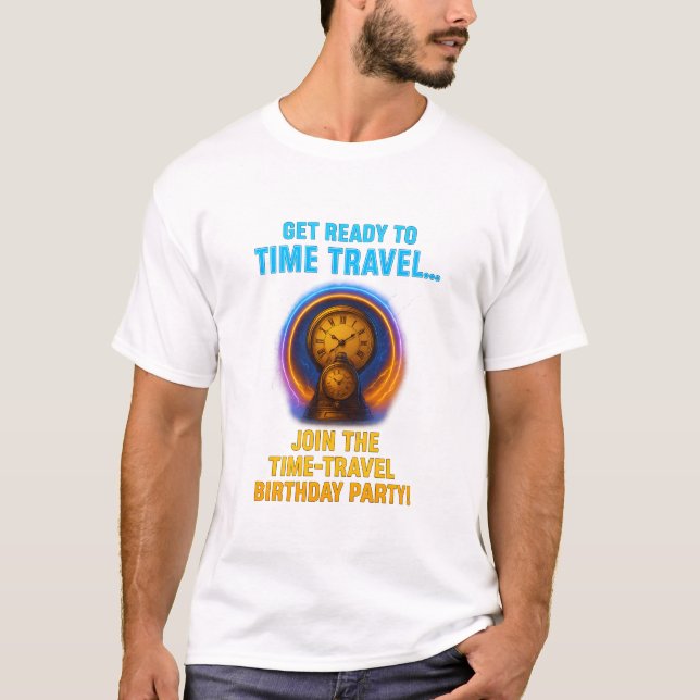 Camiseta de la fiesta de cumpleaños de Time Travel