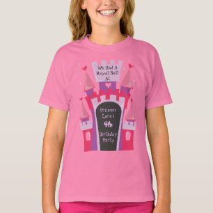 Camiseta de la fiesta de cumpleaños del CASTILLO d