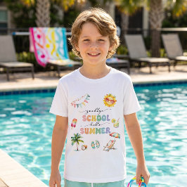 Camiseta de la fiesta de despedida del colegio y b