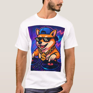 Camiseta de la fiesta de DJ Shiba Inu