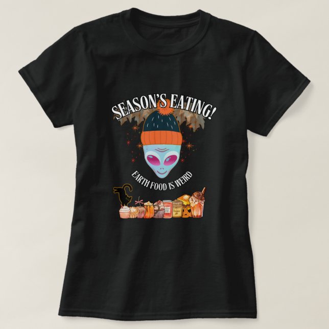 Camiseta de la Fiesta de Otoño del Alien 👽 (Diseño del anverso)
